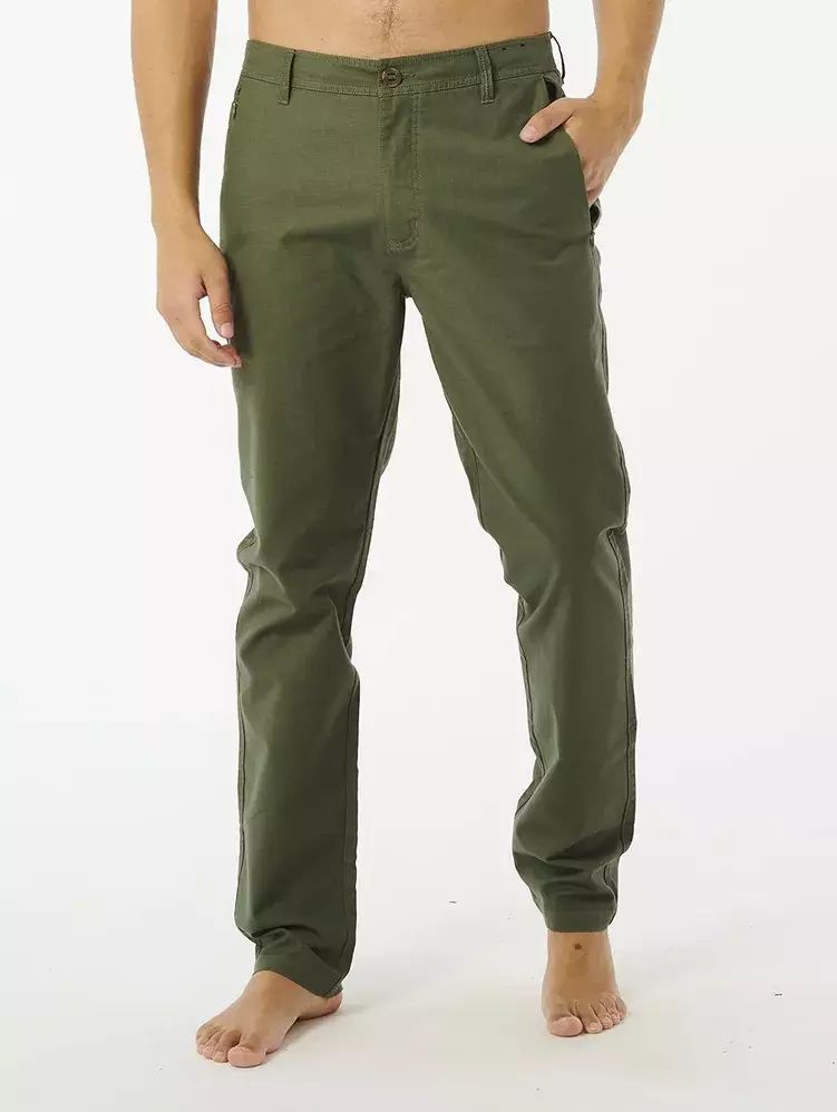 Спортивные брюки мужские Rip Curl 00TMPA зеленые 34