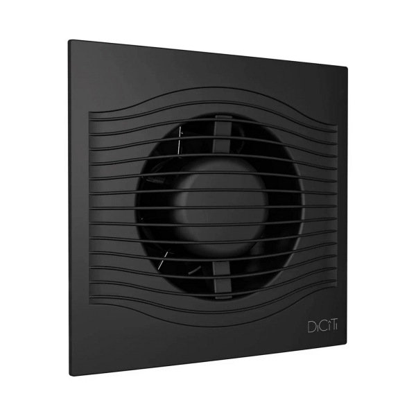 

Вентилятор D100 SLIM 4С matt black с обр клапаном DICITI