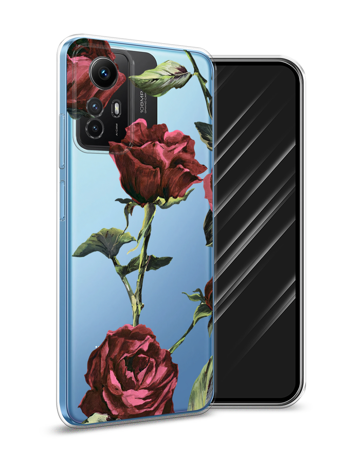 

Чехол Awog на Xiaomi Redmi Note 12S "Бордовые розы фон", Бордовый, 318950-8