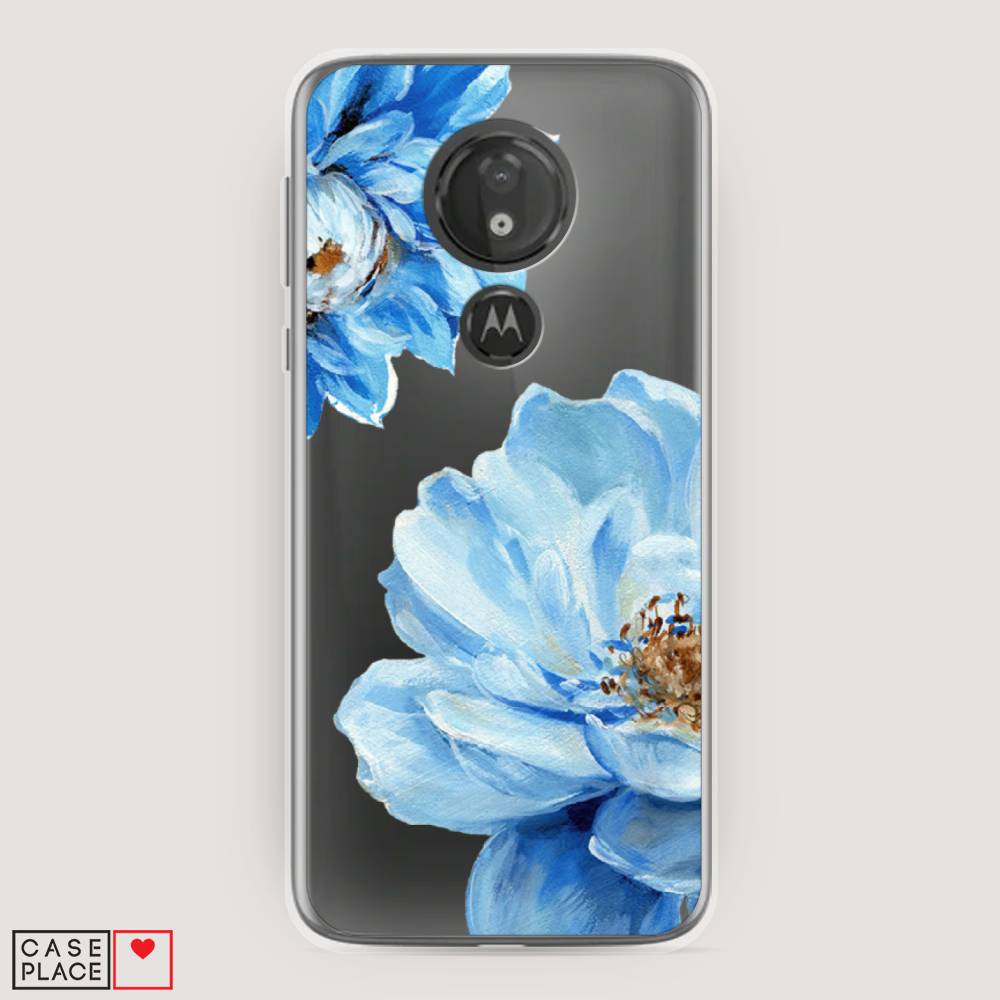 

Чехол Awog на Motorola Moto G7 Power / Моторола Мото G7 Power "Голубые клематисы", Разноцветный, 241350-8
