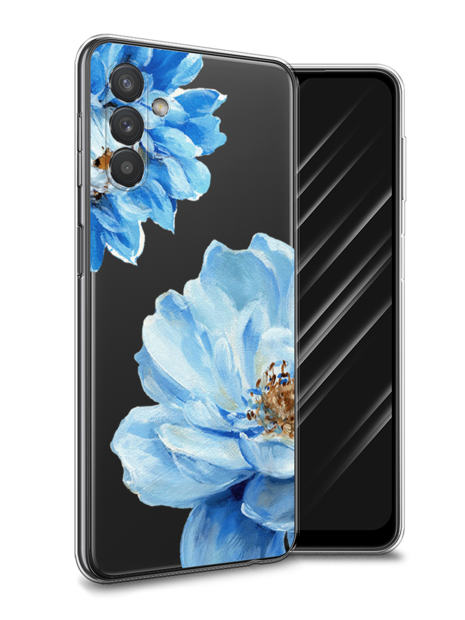 

Чехол Awog на Samsung Galaxy A13 5G / Самсунг A13 5G "Голубые клематисы", Разноцветный, 2104150-8