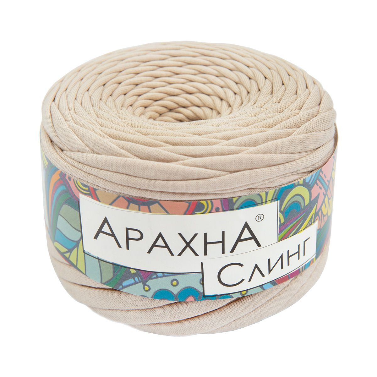 

Пряжа ARACHNA Sling 100% хлопок 6 шт, х 150 г, 50 м №54 светло-песочный, Бежевый