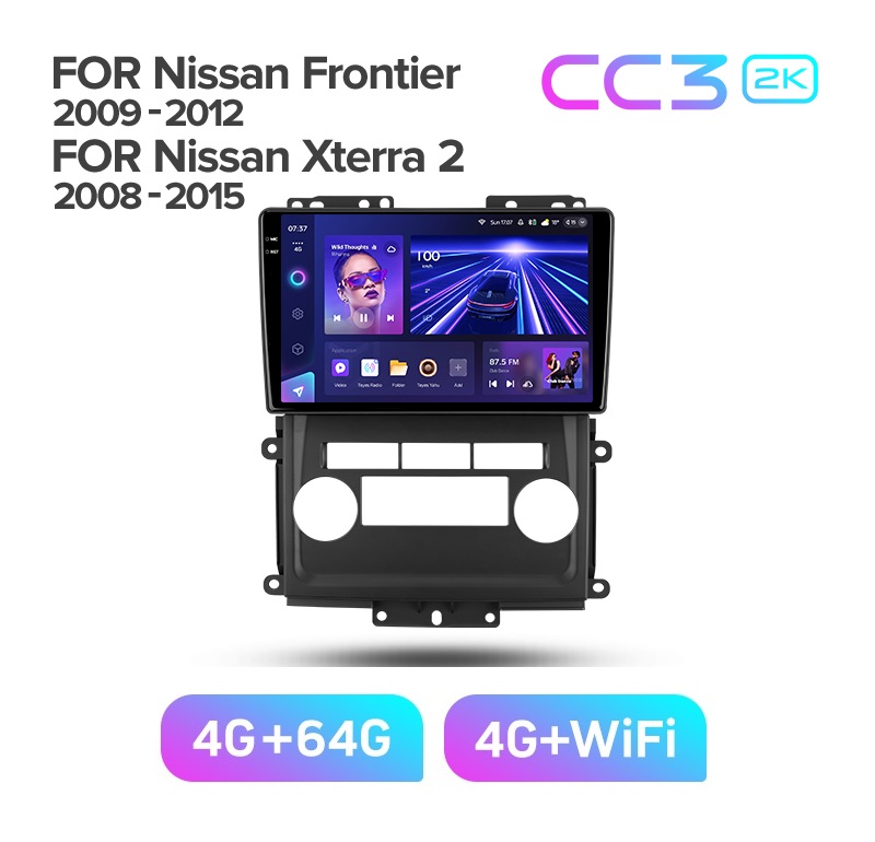 Магнитола TEYES NISSAN XTERRA 2008-2015 г NISSAN FRONTIER 2009-2012 г CC3 2K 464 ГБ 3789000₽