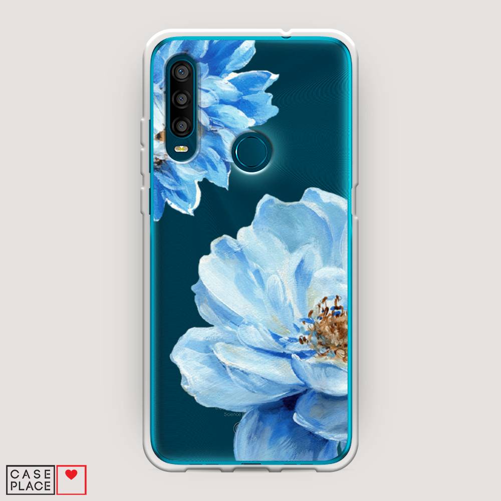 

Чехол Awog на Alcatel 1SE (2020) / Алкатель 1SE (2020) "Голубые клематисы", Разноцветный, 171250-8