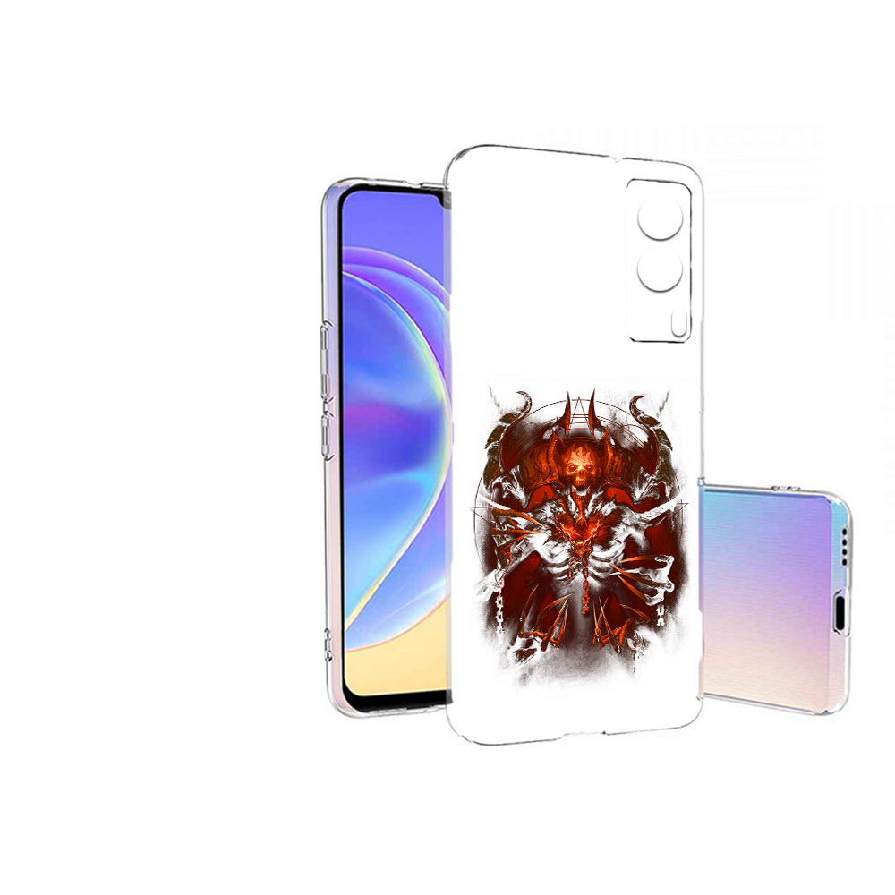 

Чехол MyPads Tocco для Vivo V21E яркий демон (PT161736.380.708), Прозрачный, Tocco