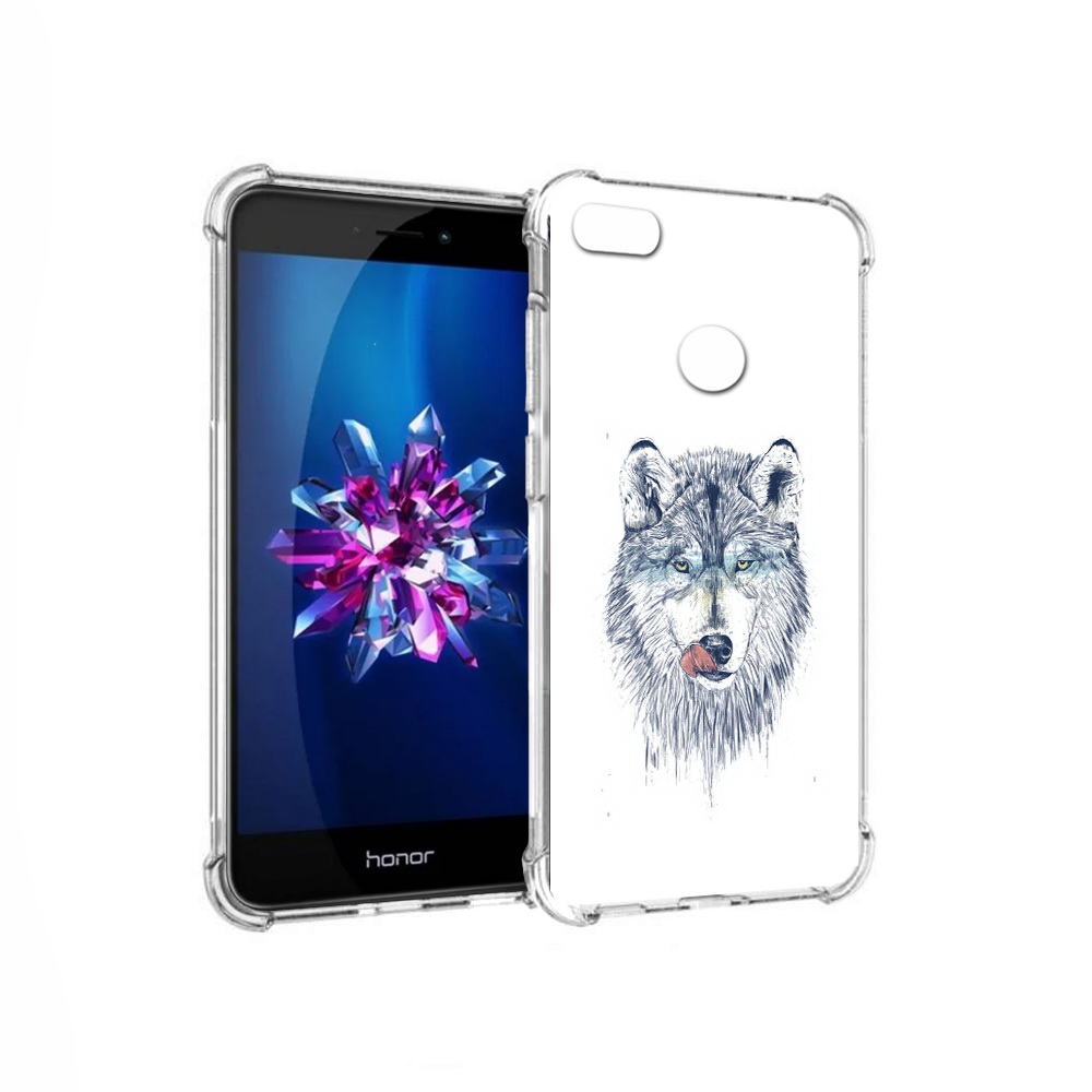 

Чехол MyPads Tocco для Honor 8 Lite голодгый волк (PT62584.26.292), Прозрачный, Tocco