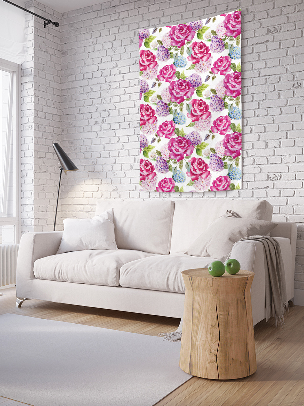 

Вертикальное фотопанно на стену JoyArty Розы и сирень 150x200 см, Розы и сирень