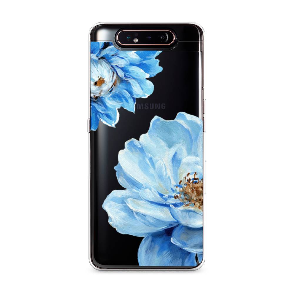 

Чехол Awog на Samsung Galaxy A80 "Голубые клематисы", Разноцветный, 28350-8