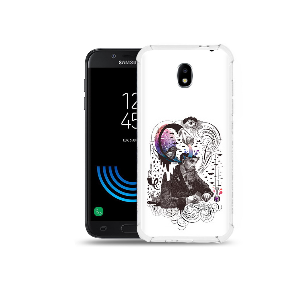 Чехол MyPads Tocco для Samsung Galaxy J5 (2017) абстракция думающий мужчина