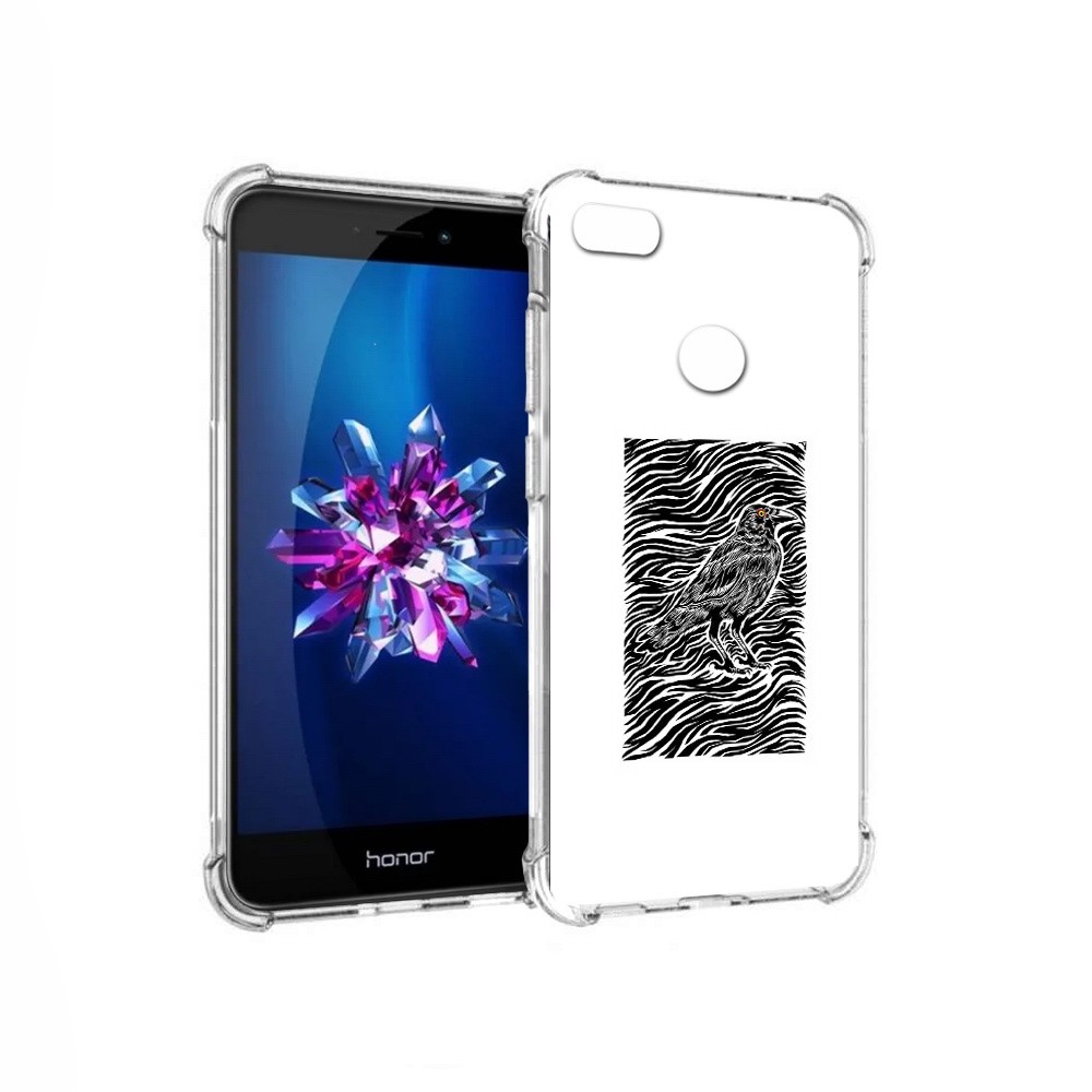 

Чехол MyPads Tocco для Honor 8 Lite ворон в абстракции (PT62584.26.272), Прозрачный, Tocco