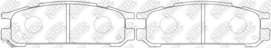 

Тормозные колодки NiBK PN7249