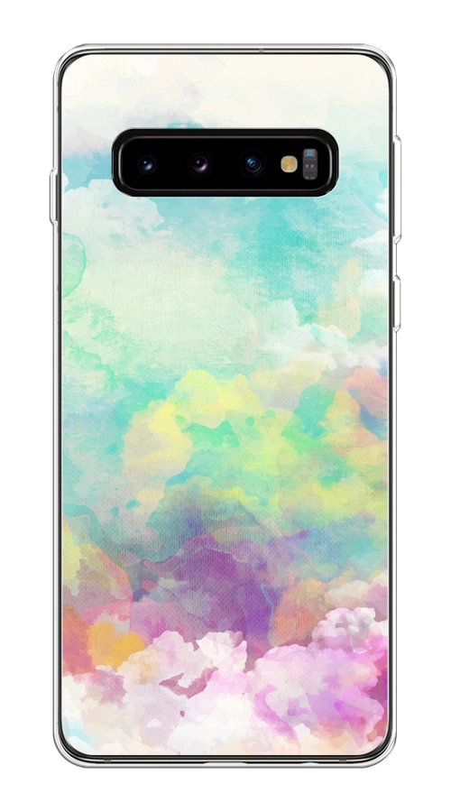 

Чехол на Samsung Galaxy S10 Plus "Воздушное небо", Белый;голубой;розовый;желтый, 27150-1