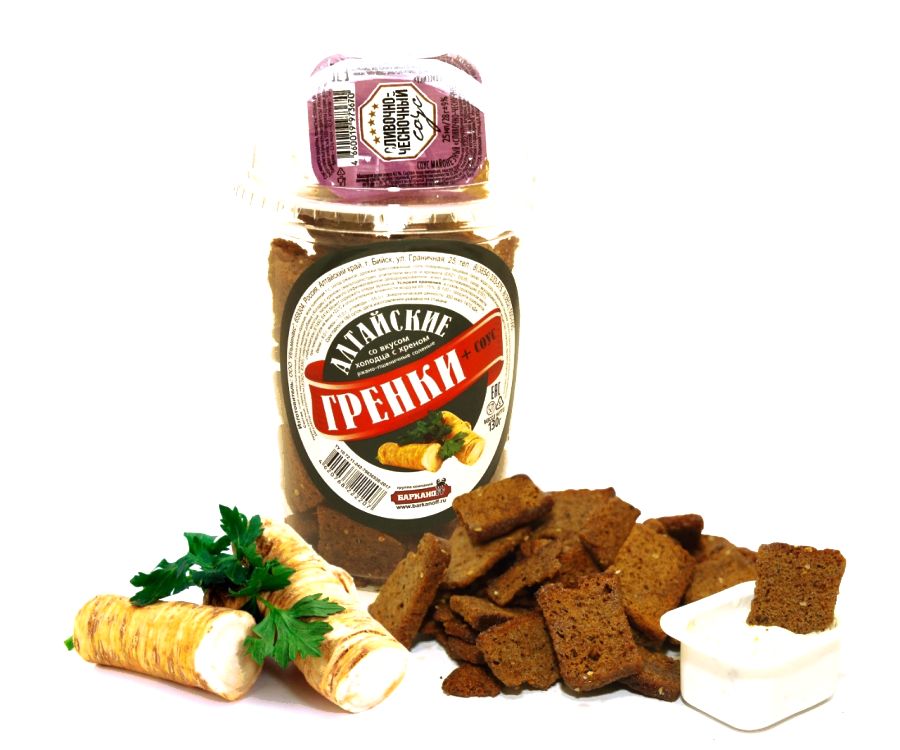 

Сухарики ржано-пшеничные Командор со вкусом холодца с хреном 150 г