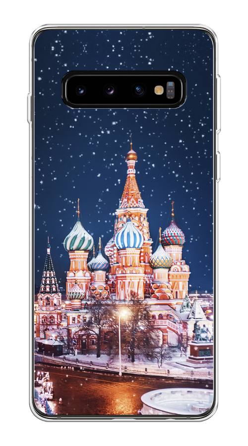 

Чехол на Samsung Galaxy S10 Plus "Москва 1", Коричневый;синий;белый, 27150-1