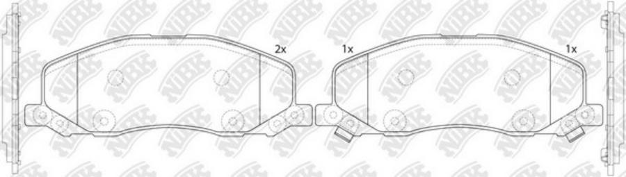 

Тормозные колодки NiBK PN34001