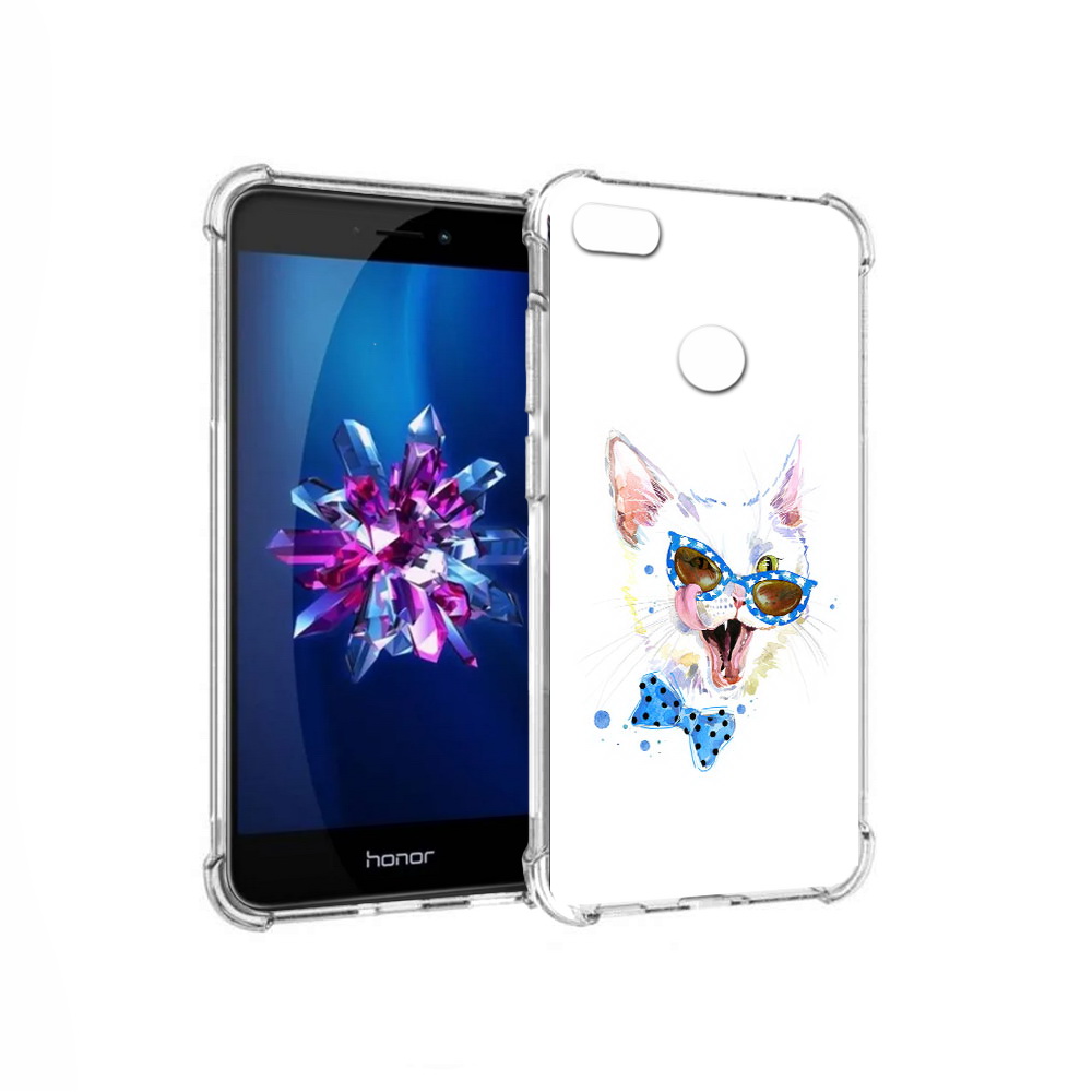 

Чехол MyPads Tocco для Honor 8 Lite белый кот (PT62584.26.229), Прозрачный, Tocco