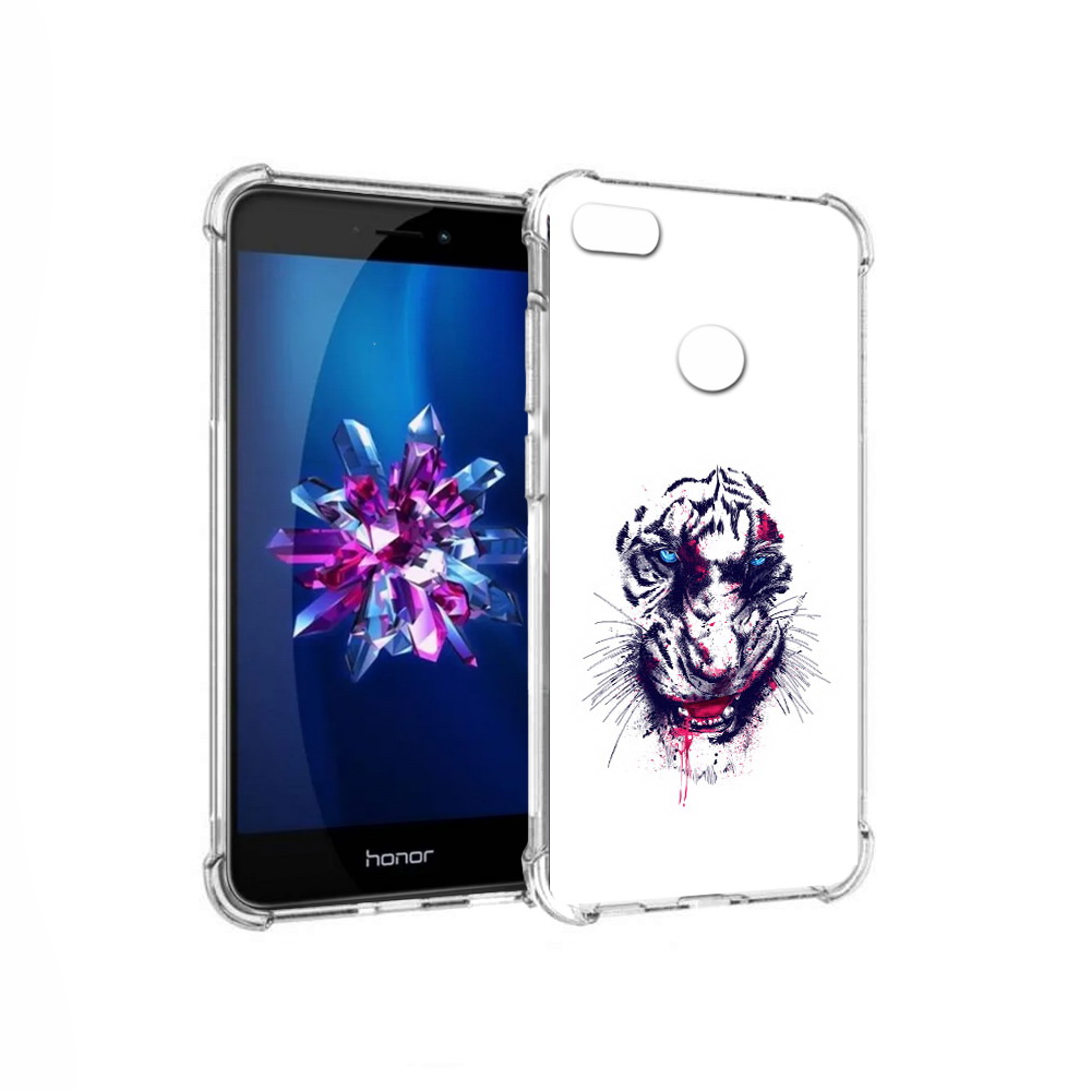

Чехол MyPads Tocco для Honor 8 Lite безумный тигр (PT62584.26.228), Прозрачный, Tocco