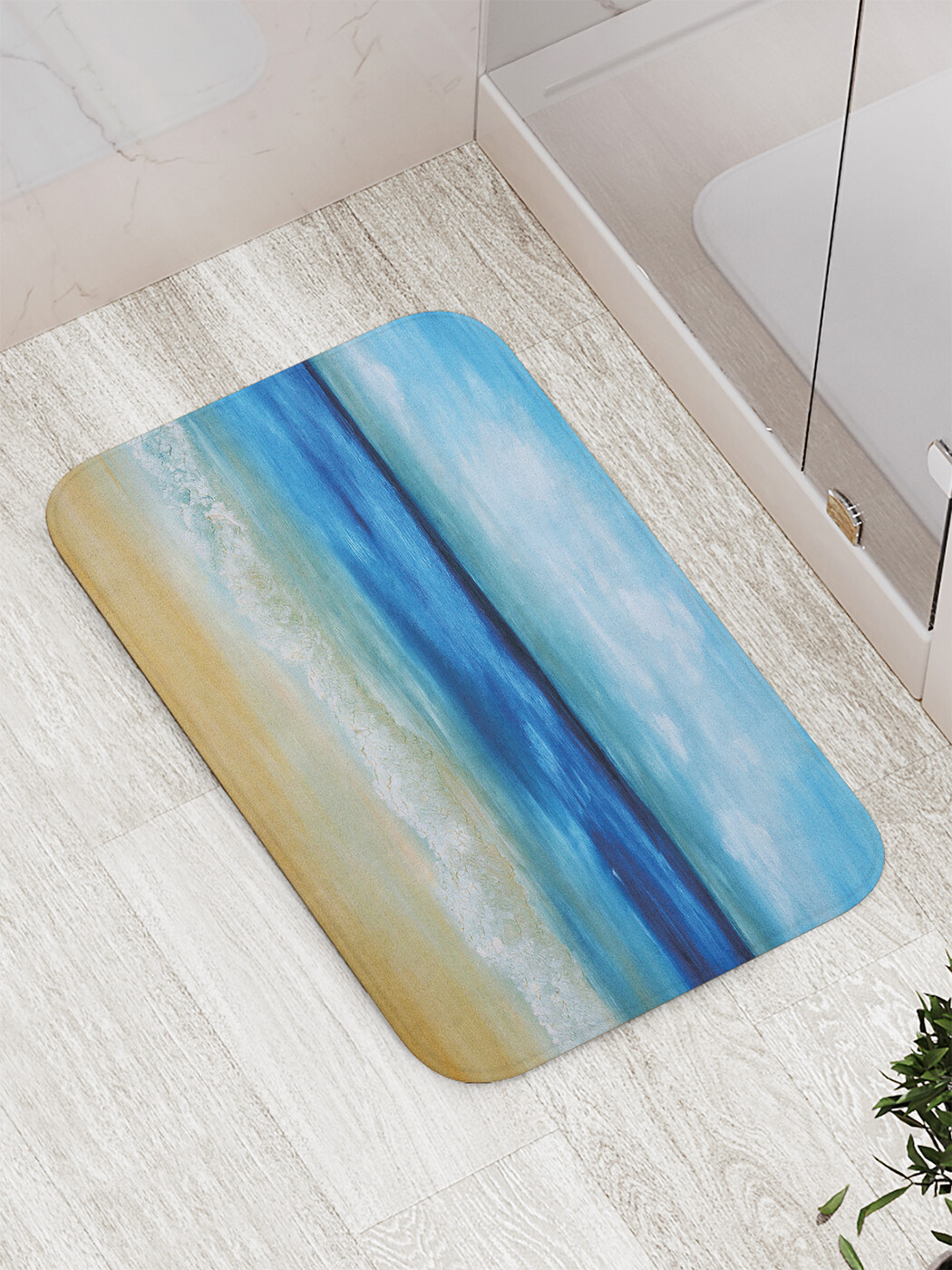 

Коврик противоскользящий JoyArty "Морской бриз" для ванной, сауны, бассейна, 77х52 см, Морской бриз