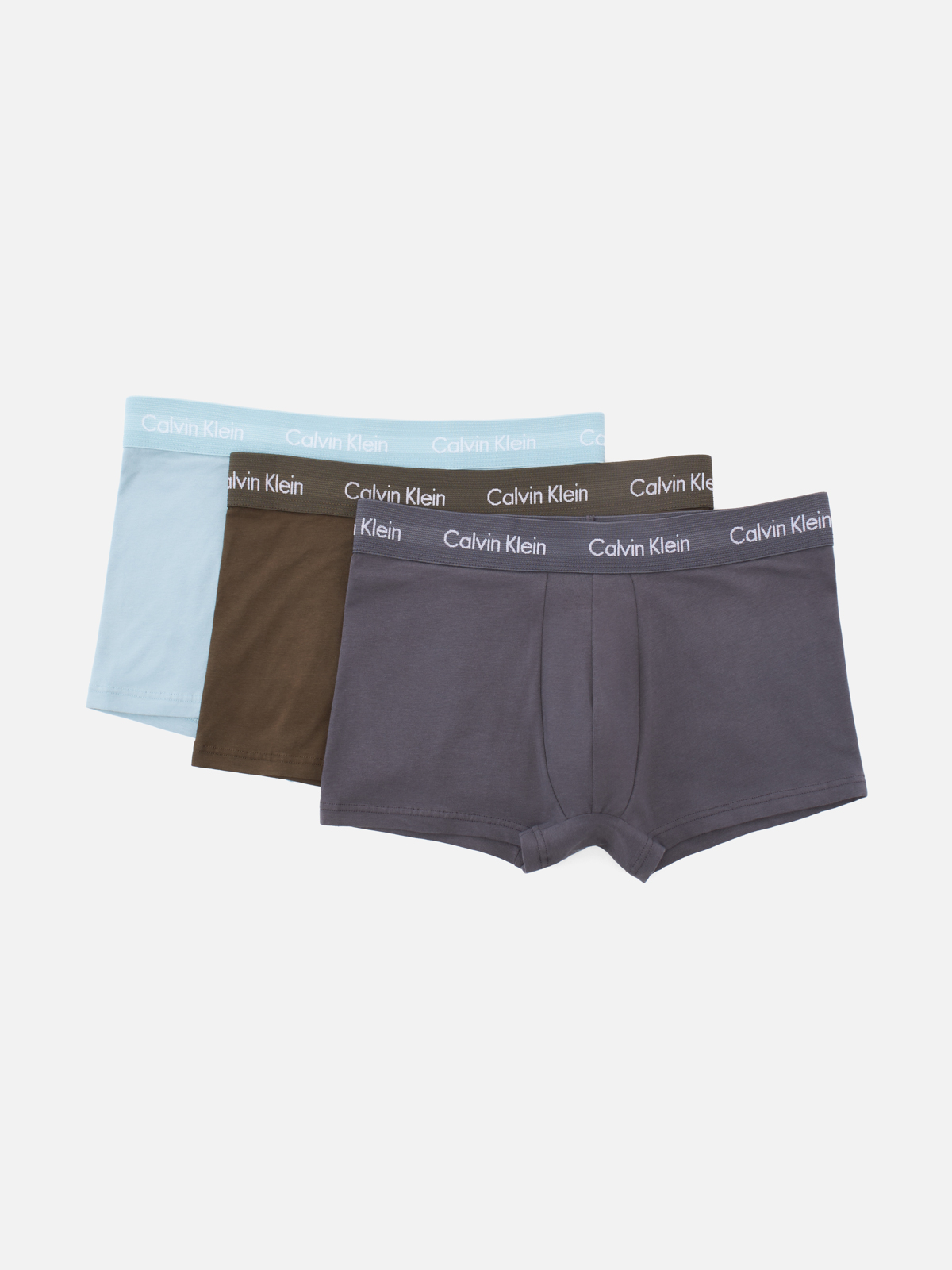 Комплект белья Calvin Klein для мужчин, grey, tourmaline, olive, размер XS, Sleek