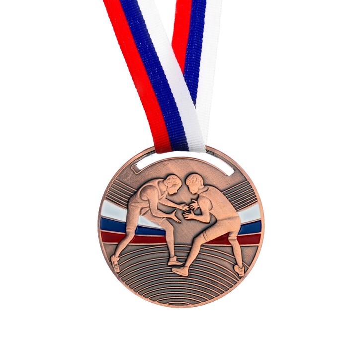Командор Медаль тематическая «Борьба», бронза, d=5 см