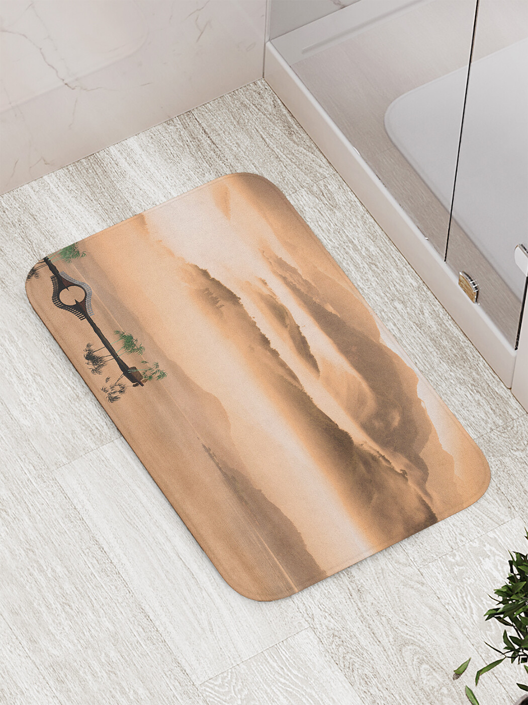 

Коврик противоскользящий JoyArty "Туманные горы" для ванной, сауны, бассейна, 77х52 см, Туманные горы