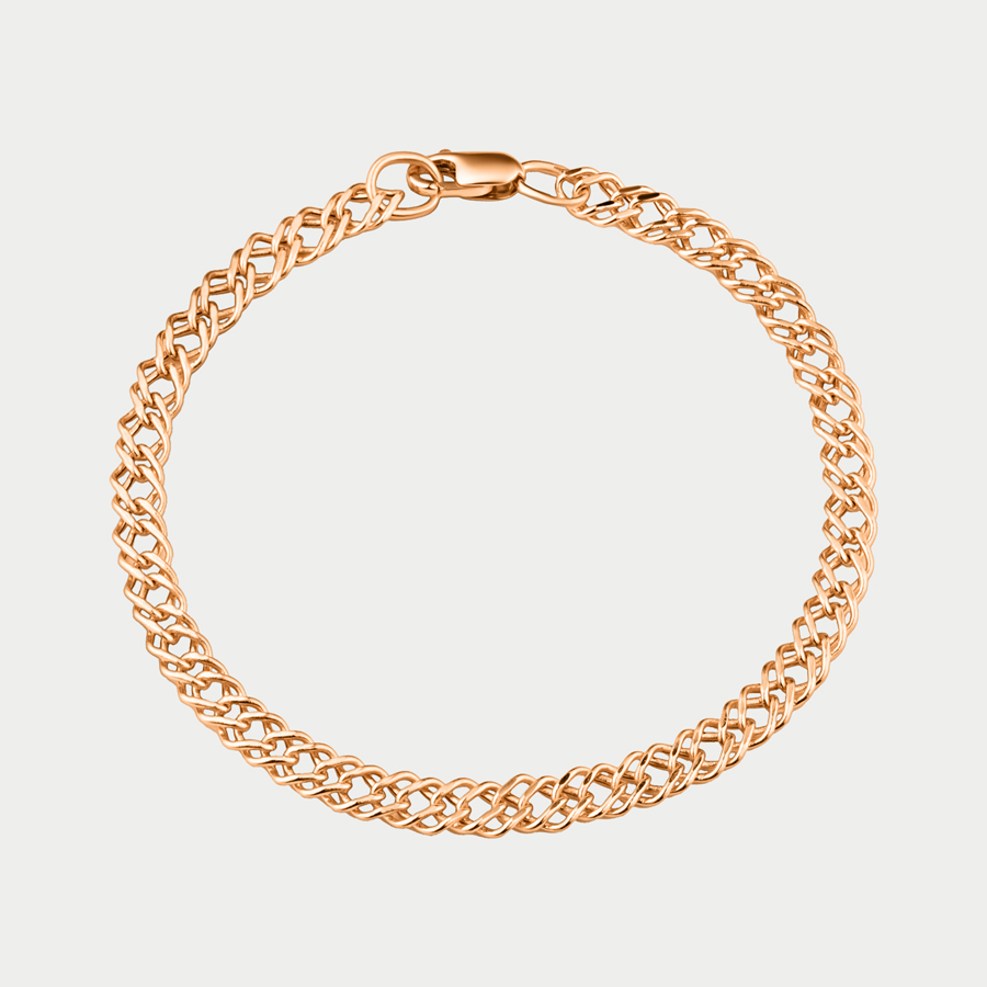 

Браслет из розового золота р.  Красцветмет НБ 12-076 0.60, НБ 12-076 0.60