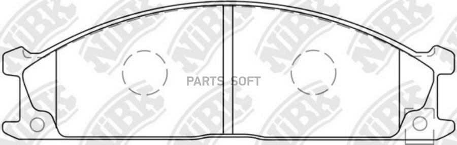 

Тормозные колодки NiBK PN2344