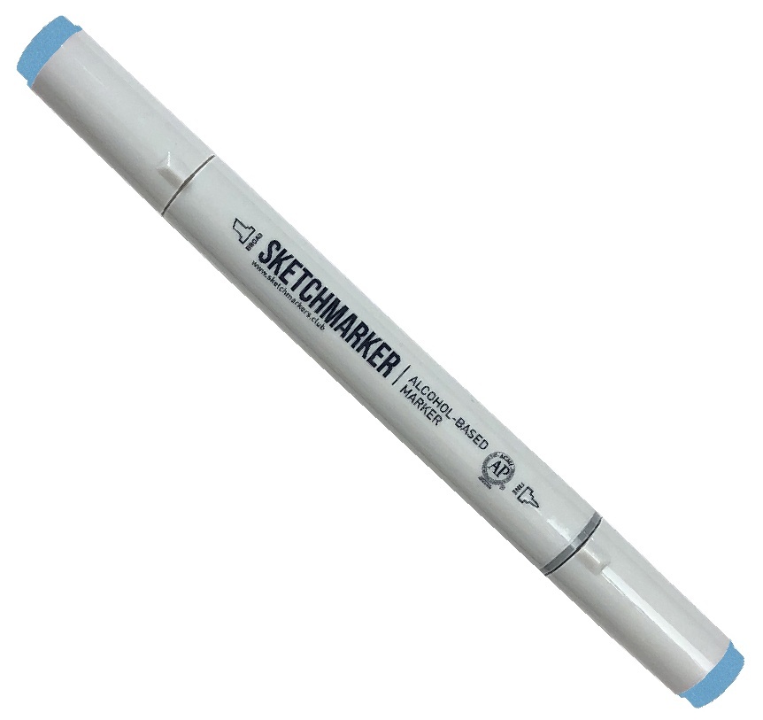 

Маркер Sketchmarker двухсторонний на спиртовой основе для скетчинга цвет B53 Пемза, Голубой