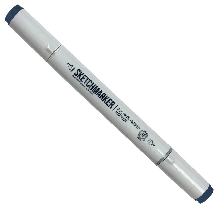 

Маркер Sketchmarker двухсторонний на спиртовой основе для скетчинга цвет B50 Синий шторм