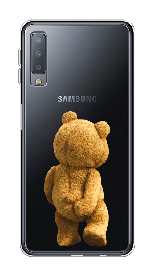 

Чехол на Samsung Galaxy A7 2018 "Медвежья спина", Коричневый;прозрачный, 26750-1