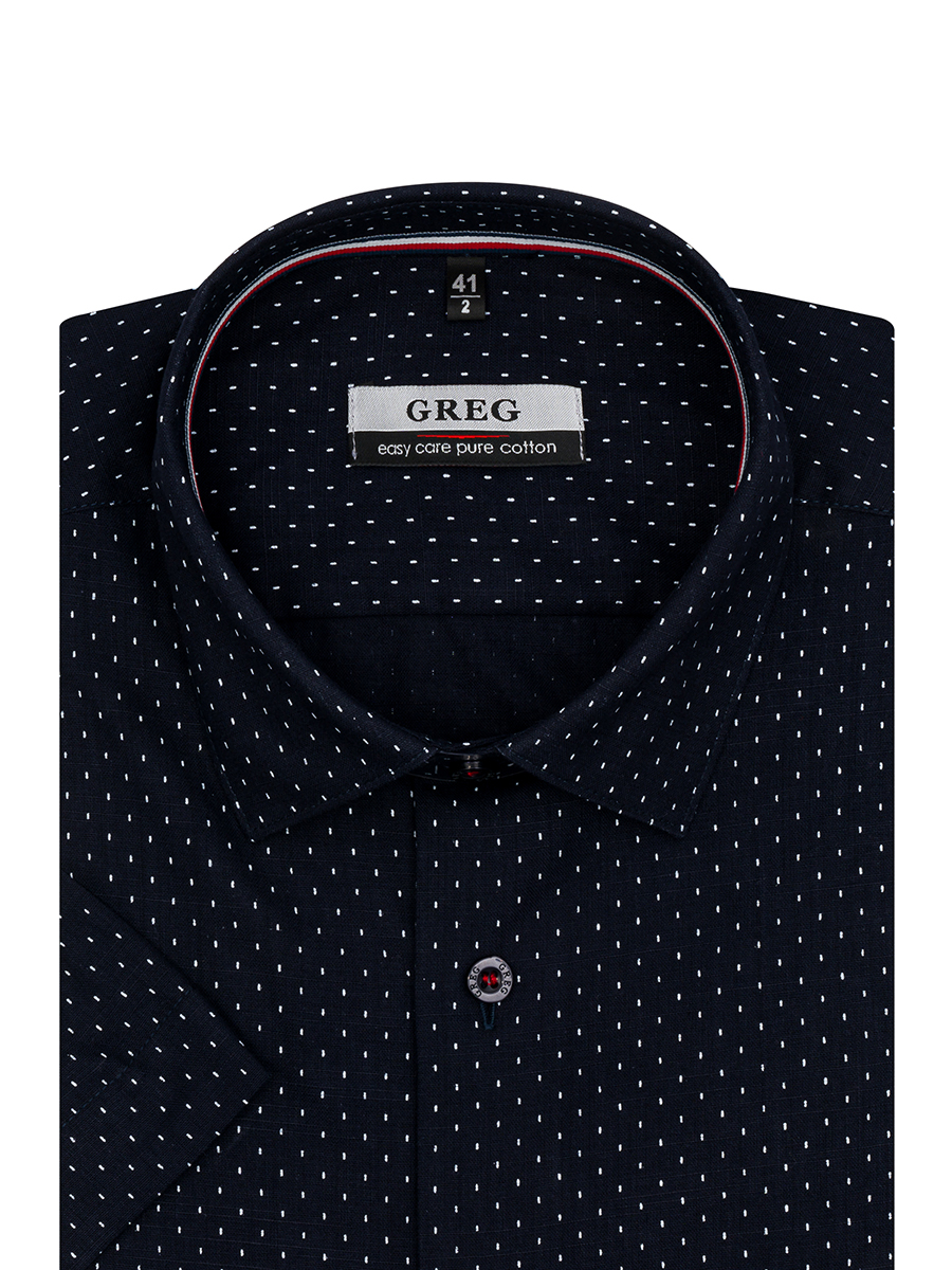 

Рубашка мужская Greg 00-00005182 синяя 41, Синий, 00-00005182