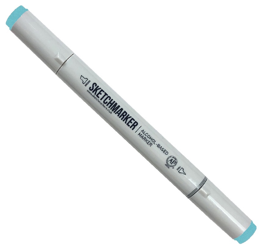 

Маркер Sketchmarker двухсторонний для скетчинга цвет B22 Морозный нефрит, Голубой