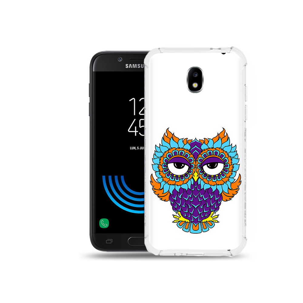 

Чехол MyPads Tocco для Samsung Galaxy J5 (2017) Цветная сова, Прозрачный, Tocco