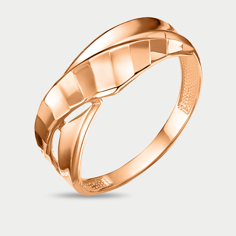 Кольцо из розового золота р. 17,5 Delta 213982