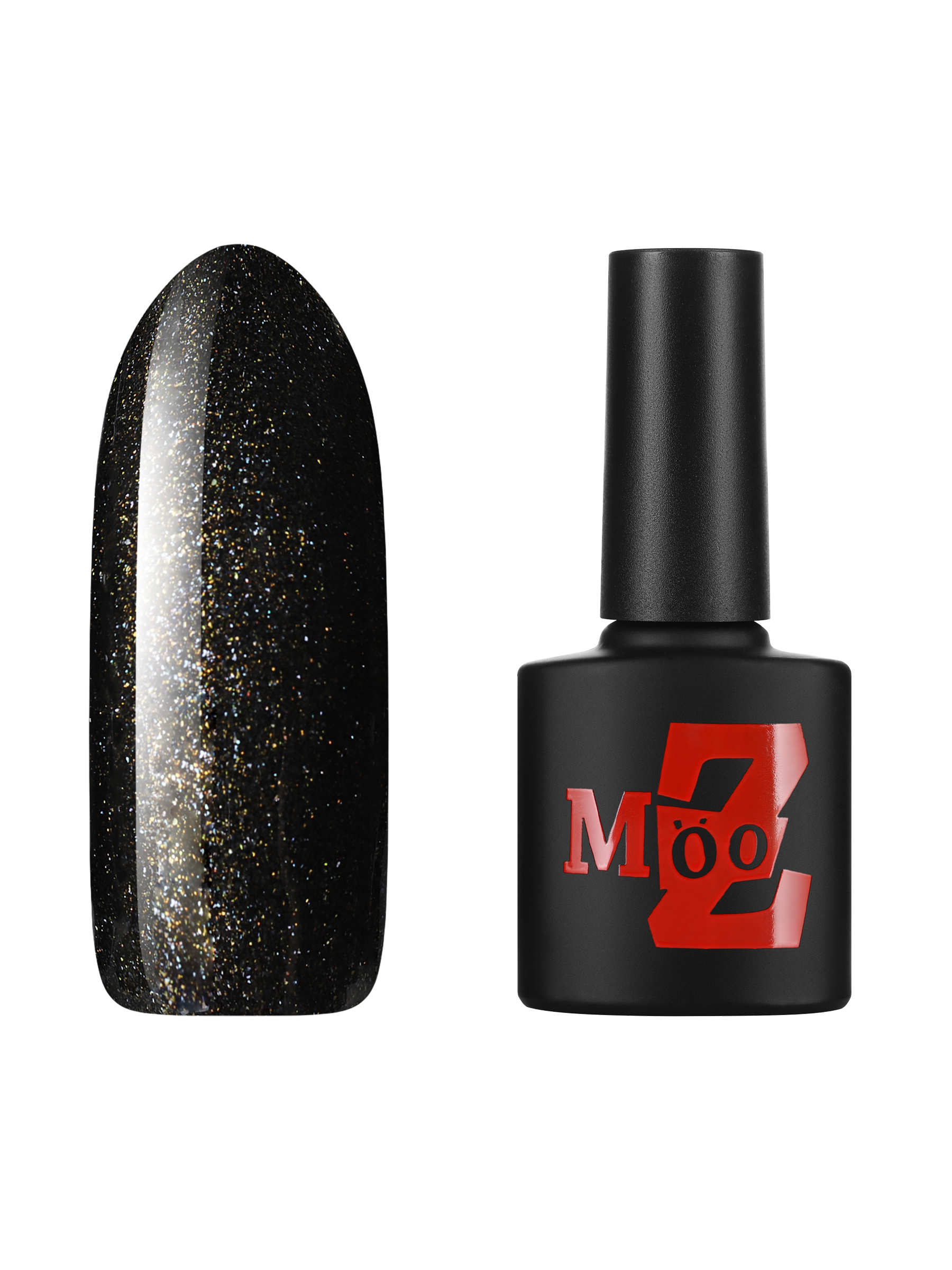 Гель лак для ногтей с блестками MOOZ Glam Shine №152 шеллак для маникюра 9 мл