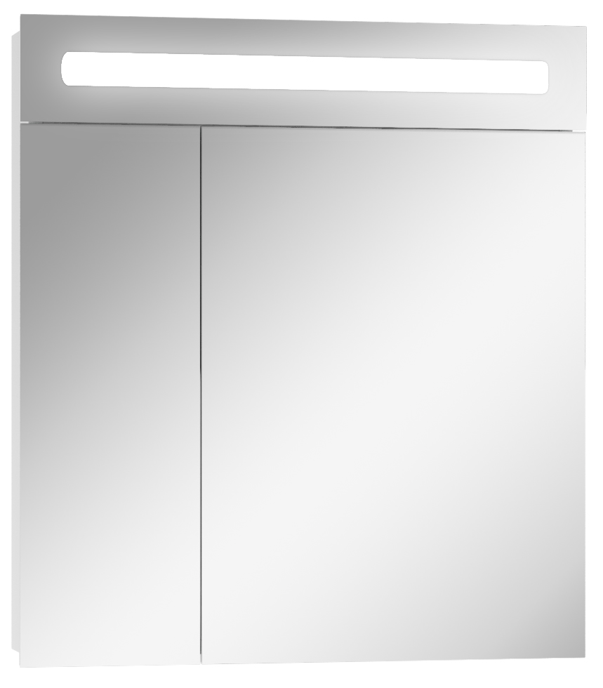 Шкаф-зеркало Домино Аврора 60 с подсветкой LED распашной шкаф аврора антрацит зеркало