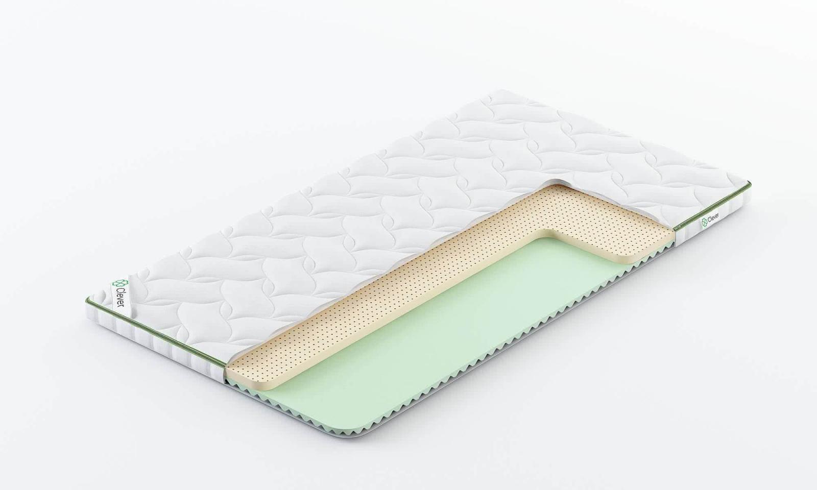 

Топпер Clever LatexTop Wave 60x145, Белый, LatexTop Wave