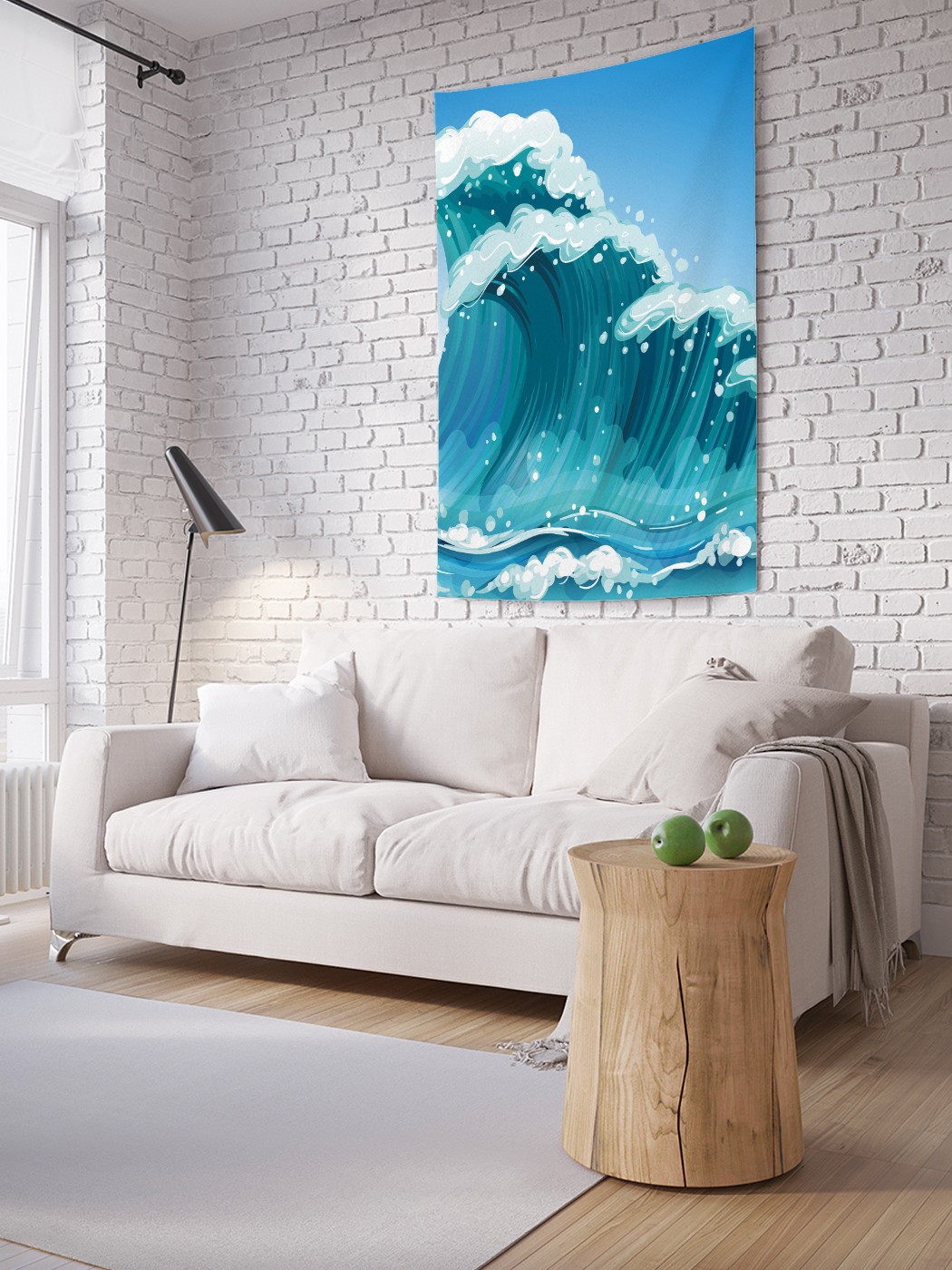

Вертикальное фотопанно на стену JoyArty Пенные волны 150x200 см, Пенные волны