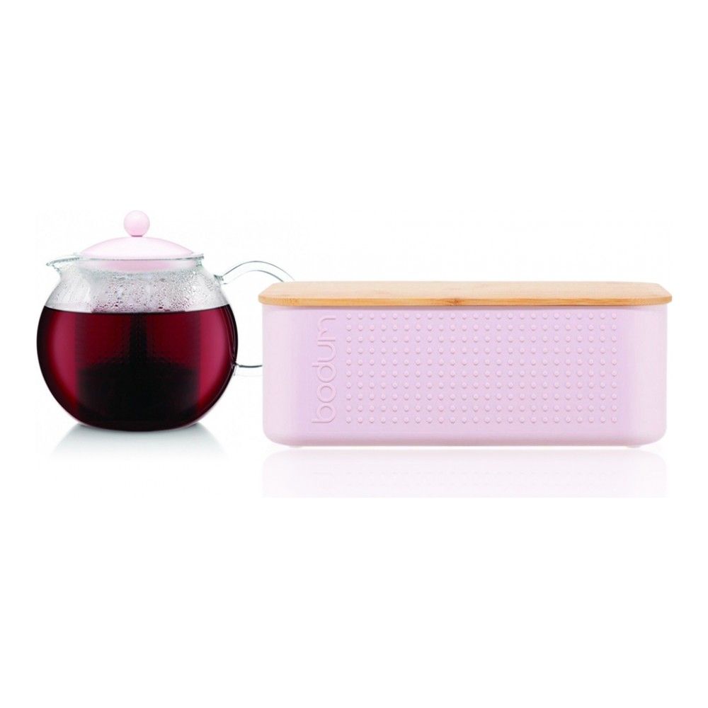 

Набор Bodum: чайник заварочный с прессом Assam 1 л. + хлебница Bistro малая, B1718SET, Assam