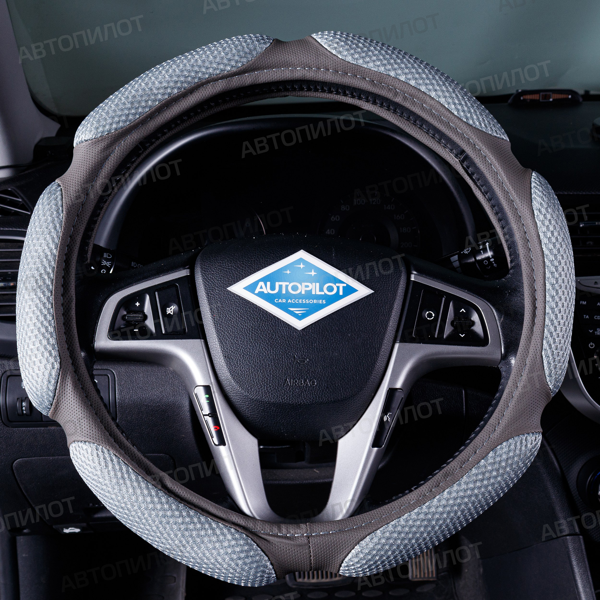 

Оплетка, Автопилот на руль Форд с-макс (2010 - 2015) минивэн/ Ford S-MAX, Серый