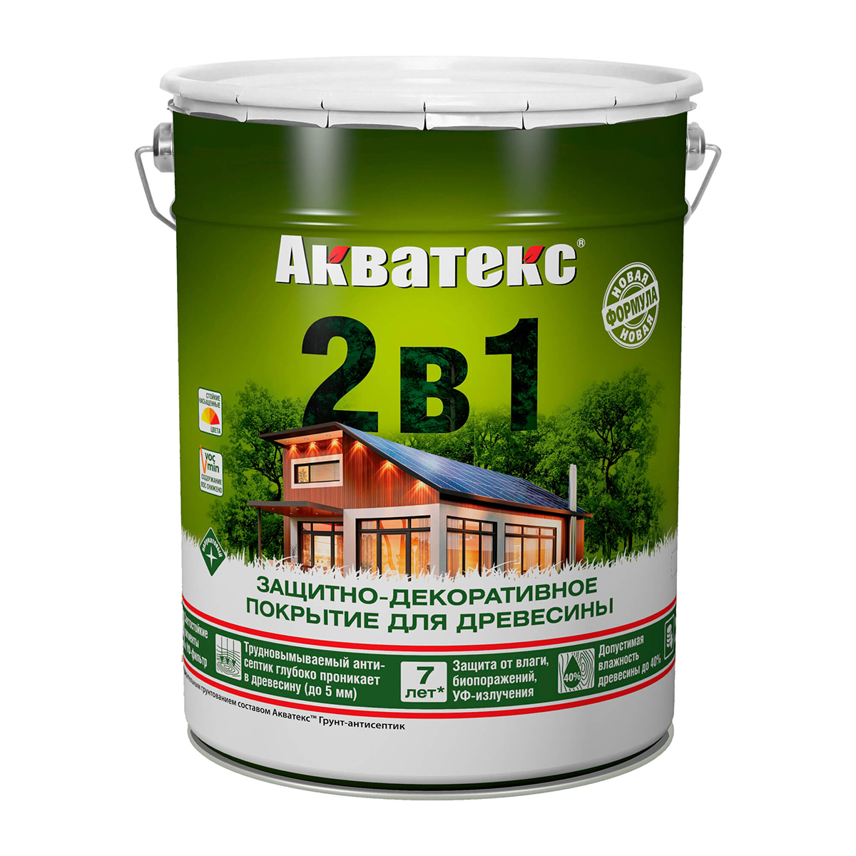 

Защитно-декоративное покрытие для дерева Акватекс, полуматовое, 20 л, белое, Белый