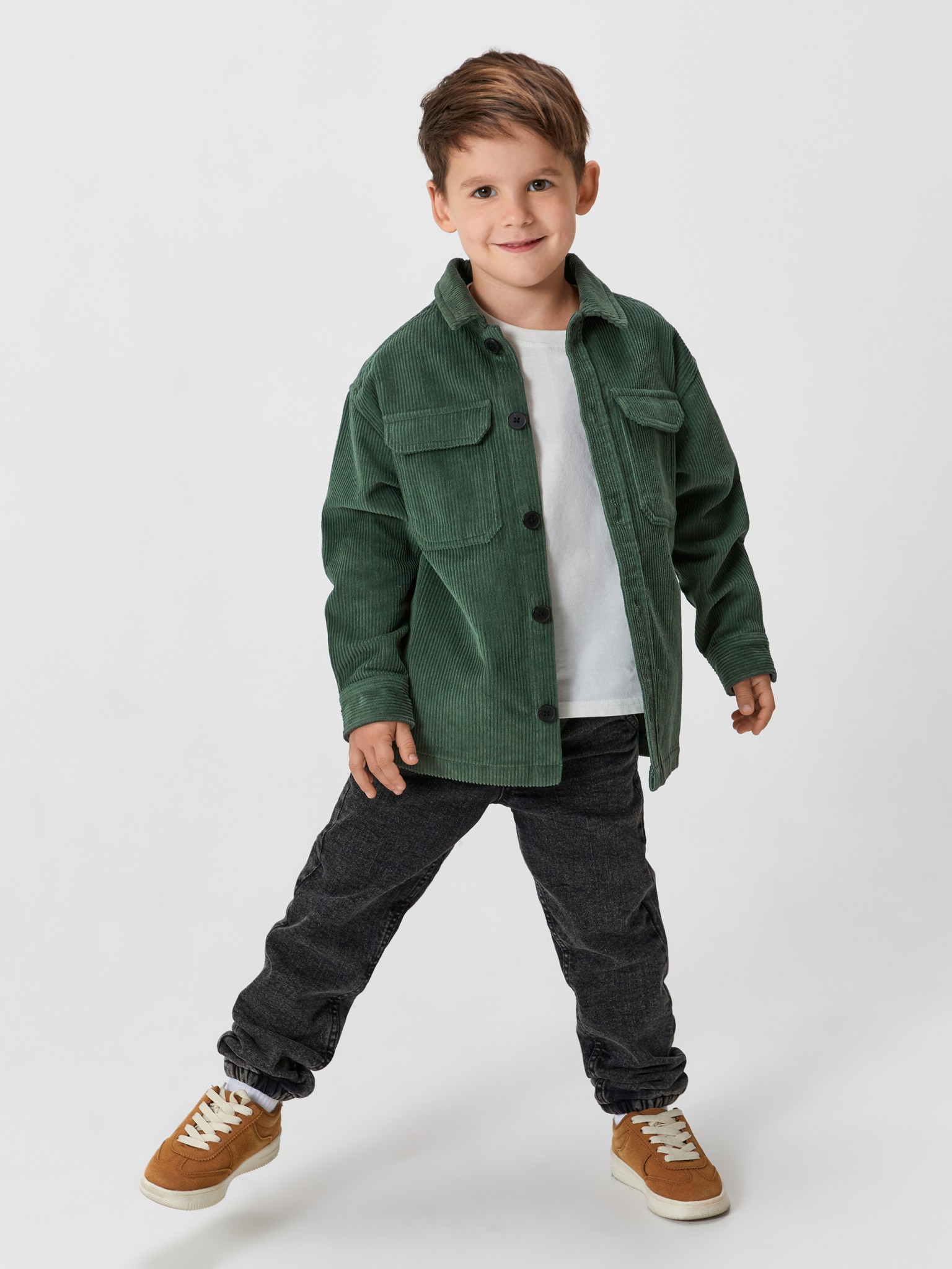 Рубашка детская Acoola 20120280172, зеленый, 116