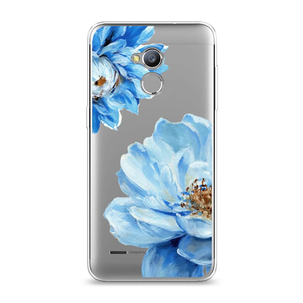 

Чехол Awog на ZTE Blade V7 Lite / ЗТЕ Блэйд V7 Lite "Голубые клематисы", 130450-8