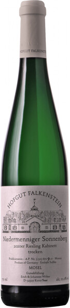 

Вино Hofgut Falkenstein, "Niedermenniger Sonnenberg" Riesling Kabinett Trocken, 2020 0,75л