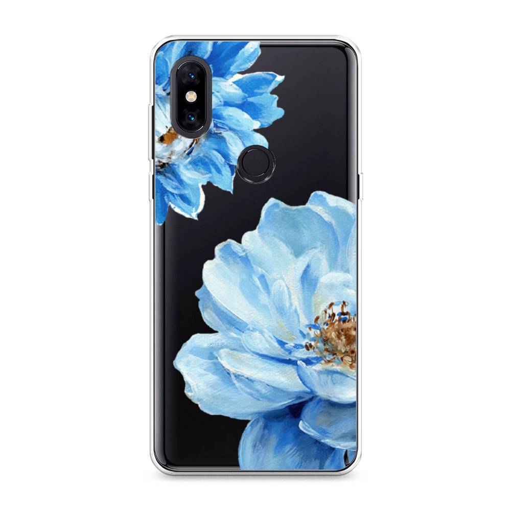 

Чехол Awog на Xiaomi Mi Mix 3 "Голубые клематисы", Разноцветный, 34950-8