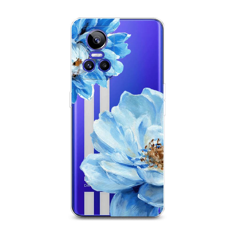 

Чехол Awog на Realme GT Neo 3 "Голубые клематисы", Разноцветный, 259050-8