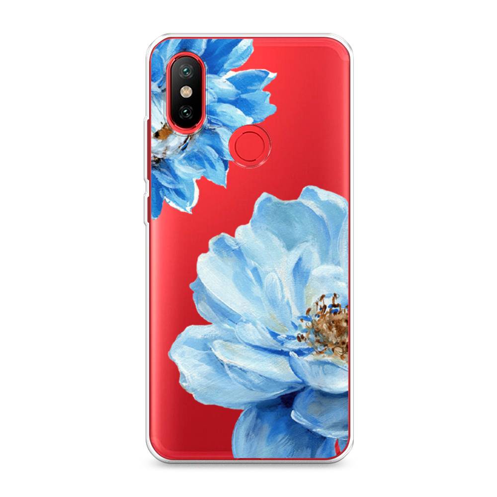 

Чехол Awog на Xiaomi Mi 6X "Голубые клематисы", Разноцветный, 33250-8