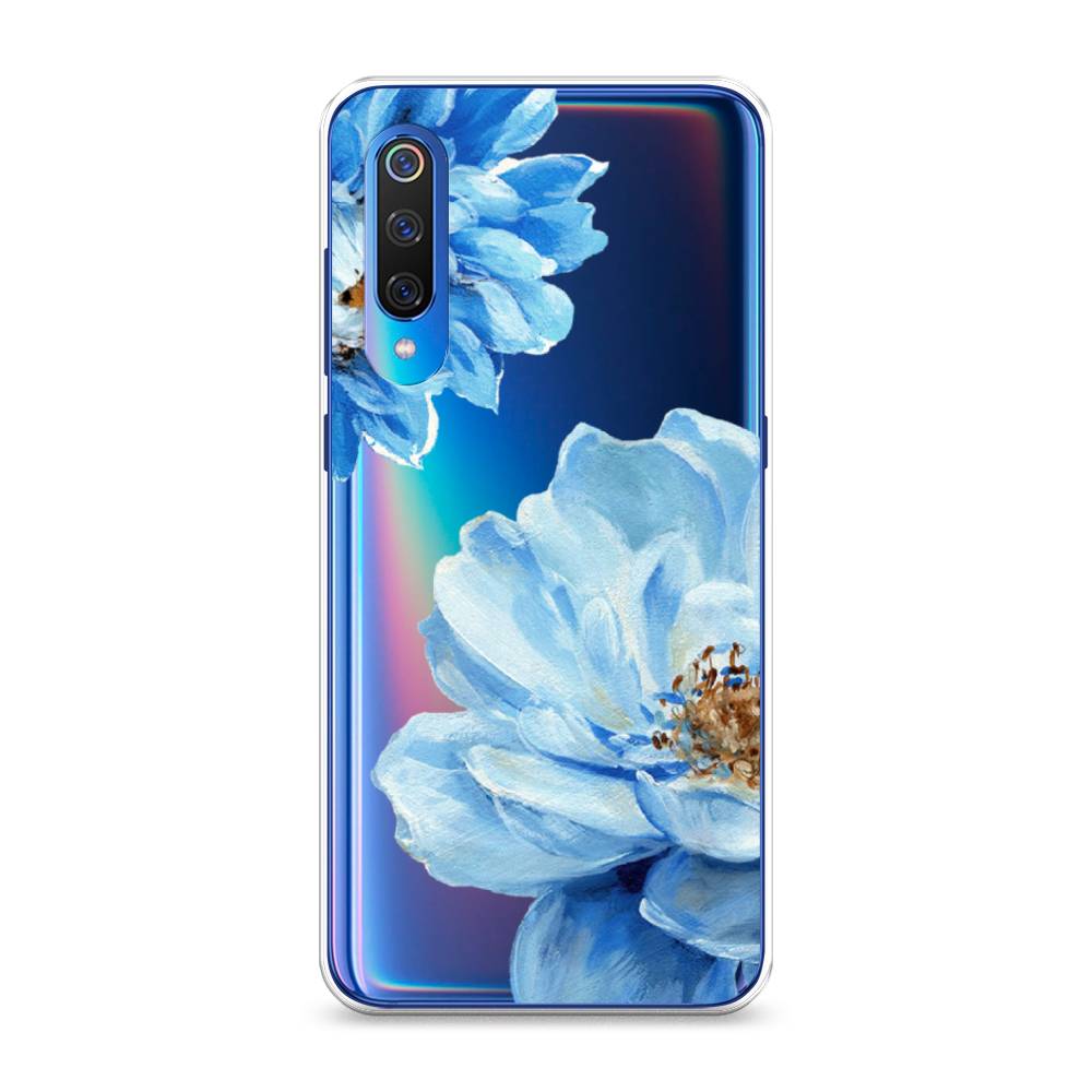 

Чехол Awog на Xiaomi Mi 9 "Голубые клематисы", Разноцветный, 34850-8
