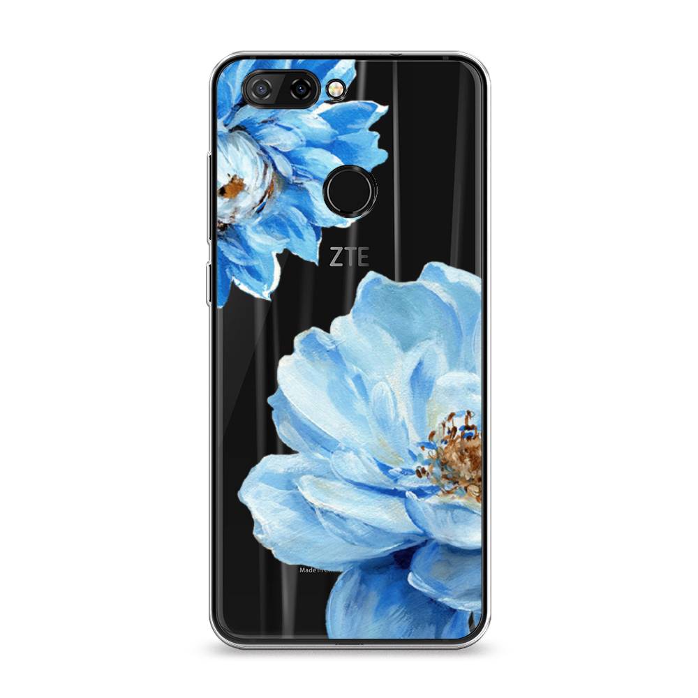 

Чехол Awog на ZTE Blade V9 / ЗТЕ Блэйд V9 "Голубые клематисы", Разноцветный, 132450-8