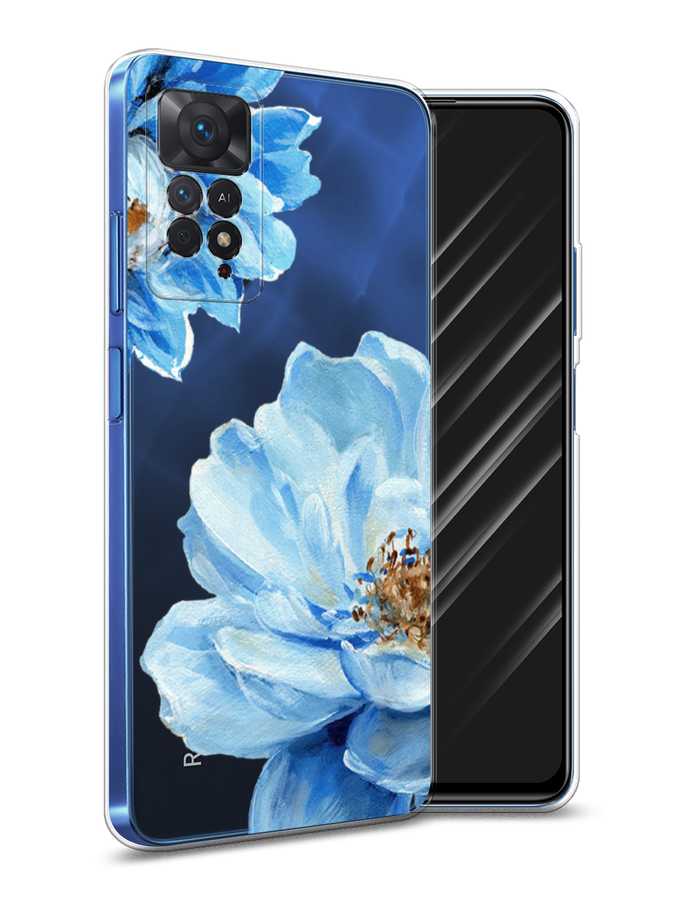 

Чехол Awog на Xiaomi Redmi Note 11E Pro "Голубые клематисы", Разноцветный, 314750-8